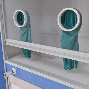 ПГЛ-ЛМ полипропилен вытяжной шкаф с перчатками